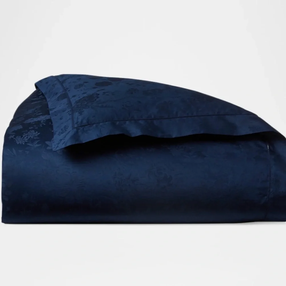 NWT Ralph Lauren Home‎ Bethany Jacquard Full/ Queen Duvet Cover in Polo Navy